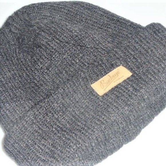 Buckeye MEN'S HAT Beanie Hat Men's Winter Hat Grey Hat - Picture 3 of 10